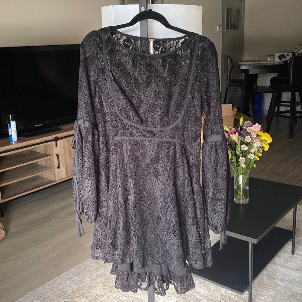 FREE PEOPLE Black Ruby Mini Dress